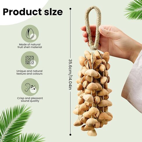 African Natural Hand Shaker Cacho Seed Rattle Bracelet Anklet Handbell Percussion Accessories Musical Instrument in Kuwait
