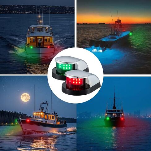 CZC AUTO Boat Navigation Light, Bi-Color Bow Light for Pontoon, Yacht, Skiff and Small Boats in Saudi Arabia