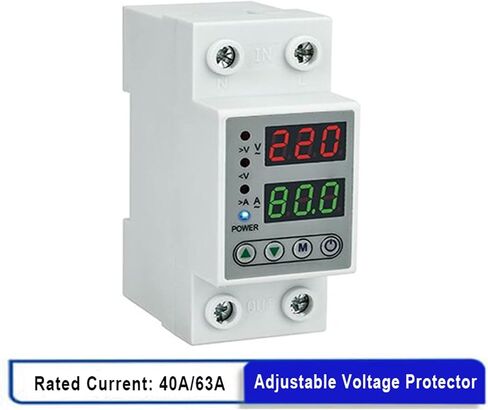 DIGATION DIGITAL Over & Under Protage Protector Display 40A 63A 230V DIN RALAY RELAY LIME in Kuwait
