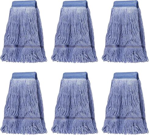 استبدال رأس MOP التجاري ، ورؤوس ممسحة القطن الصناعي الثقيل ، ورأس ممسحة مبللة السلسلة الرطبة للتنظيف العام والأرضية ، الأزرق (قياسي) in Kuwait
