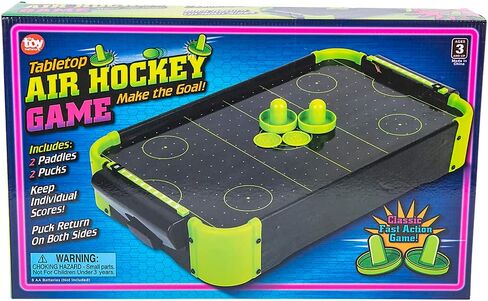 20 "x12.25" Neon Wooden Tabletop Air Hockey Game in Saudi Arabia