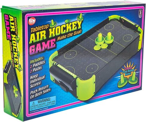 20 "x12.25" Neon Wooden Tabletop Air Hockey Game in Saudi Arabia