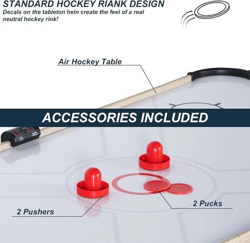 طاولة الهوكي الهوائية القابلة للطي بقيمة 58 بوصة للعائلة ، مجموعة لعبة الهوكي الرياضية القابلة للطي. in Kuwait