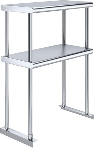 AmGood Double OverShelf Stainless Steel NSF - Many (36" Long x 14" Deep) in Kuwait