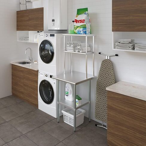 AmGood Double OverShelf Stainless Steel NSF - Many (36" Long x 14" Deep) in Kuwait