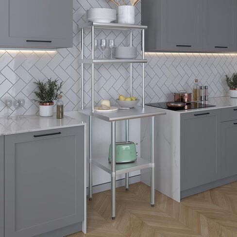 AmGood Double OverShelf Stainless Steel NSF - Many (36" Long x 14" Deep) in Kuwait