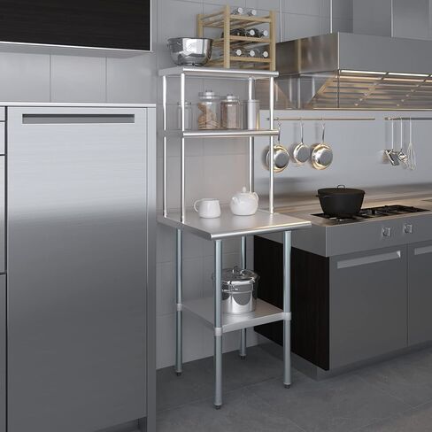 AmGood Double OverShelf Stainless Steel NSF - Many (36" Long x 14" Deep) in Kuwait