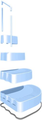 Aqua Select Resin Pool Steps for Above Ground Pools | Oyster Shell White | Heavy-Duty ABS Construction | 350 lb Capacity, Non-Slip Step Treads, & Handrail | Includes Liner Guard | No Weights Needed in Saudi Arabia