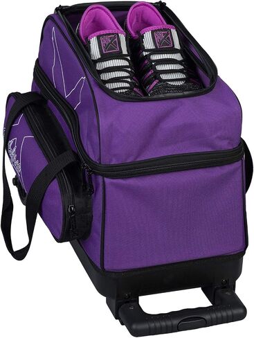 KR Strikeforce Hybrid X Double Roller Bowling Bag - Holds Two Balls, Shoes, Cleaners & Accessories - Multiple Colors in Saudi Arabia