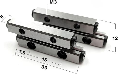 (4 Guides+2 Holders) Set Stroke 18mm GCr15 Cross Roller Guide Linear Precision VR2030 VR2-30x5Z in Saudi Arabia