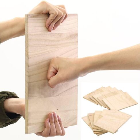 10pcs Board Taekwondo Breaking ، لوحات اللكم القابلة لإعادة التثبيت ملحق تدريب على لوحة الركل الخشبية للأطفال. in Kuwait