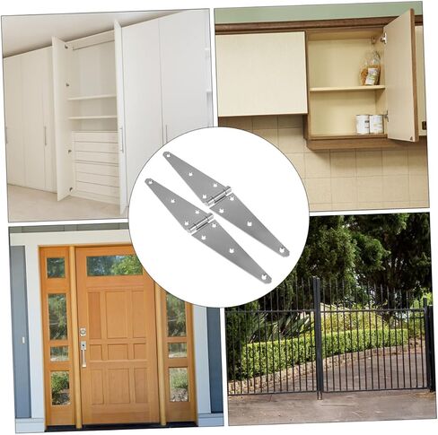 Cabilock 2pcs مفصلات كبيرة الوزن ثقيلة لوحة مزدوجة المفصلات الثقيلة الحديد المجلفن للبوابات الأبواب in Saudi Arabia