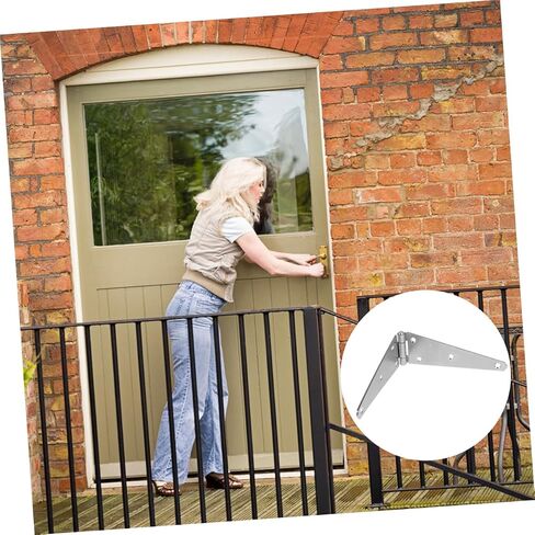 Cabilock 2pcs مفصلات كبيرة الوزن ثقيلة لوحة مزدوجة المفصلات الثقيلة الحديد المجلفن للبوابات الأبواب in Saudi Arabia