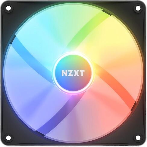 NZXT F140 RGB Core - 140mm Hub-Mounted RGB Fan - 8 Individually-Addressable LEDs - Semi-Translucent Blades - High Static Pressure & Airflow - Quiet Operation - PWM Control - CAM Software - Black in Saudi Arabia
