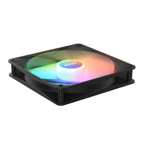NZXT F140 RGB Core - 140mm Hub-Mounted RGB Fan - 8 Individually-Addressable LEDs - Semi-Translucent Blades - High Static Pressure & Airflow - Quiet Operation - PWM Control - CAM Software - Black in Saudi Arabia