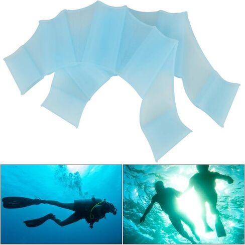 Aquatic Gloves Swimming Webbed Gloves Aquatic Gloves Swimming Fins Swim Gloves Training Glove for Swimming Accessory(S) in Saudi Arabia