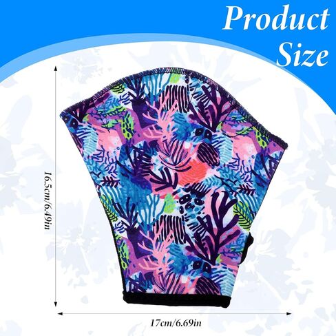 1Pair Unisex Webbed Swim Gloves for Aquatic Fitness, Multicolor Swim Paddles Water Resistance Training Diving Design in Saudi Arabia