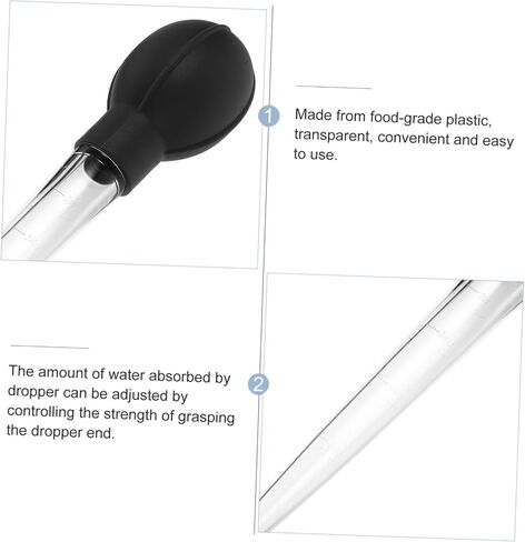 PRETYZOOM 4pcs Large Measuring Pipettes with Scale Plastic Dropper for Liquid Transfer Baking and Cooking 10ml Capacity Easy Squeeze Design in Saudi Arabia