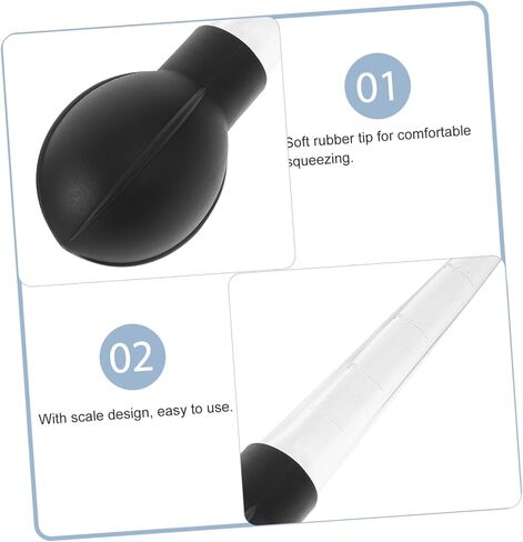 PRETYZOOM 4pcs Large Measuring Pipettes with Scale Plastic Dropper for Liquid Transfer Baking and Cooking 10ml Capacity Easy Squeeze Design in Saudi Arabia