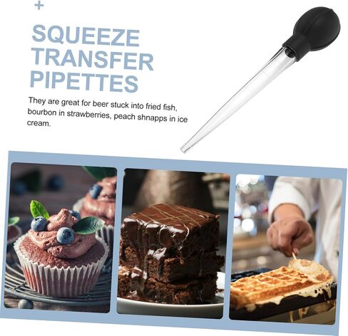 PRETYZOOM 4pcs Large Measuring Pipettes with Scale Plastic Dropper for Liquid Transfer Baking and Cooking 10ml Capacity Easy Squeeze Design in Saudi Arabia