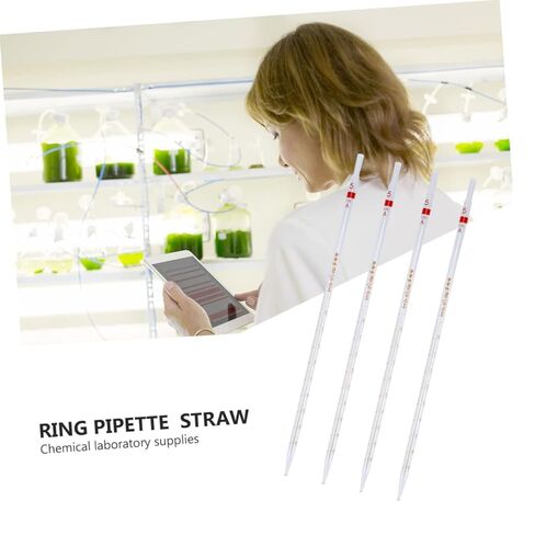 PRETYZOOM 4pcs Graduated Ring Pipette Set Glass Transfer Straw Measuring Dropper for Chemical Experiments Liquid Handling Supplies in Kuwait