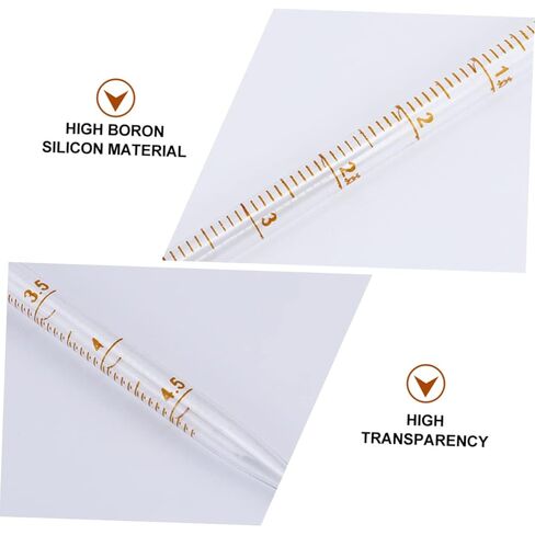 PRETYZOOM 4pcs Graduated Ring Pipette Set Glass Transfer Straw Measuring Dropper for Chemical Experiments Liquid Handling Supplies in Kuwait