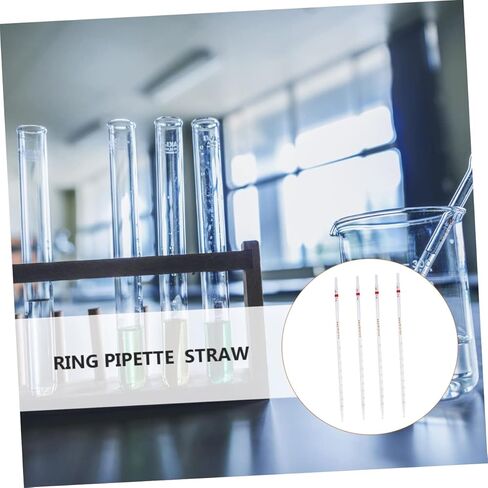 PRETYZOOM 4pcs Graduated Ring Pipette Set Glass Transfer Straw Measuring Dropper for Chemical Experiments Liquid Handling Supplies in Kuwait