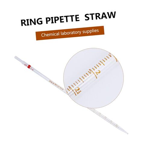 PRETYZOOM 4pcs Graduated Ring Pipette Set Glass Transfer Straw Measuring Dropper for Chemical Experiments Liquid Handling Supplies in Kuwait