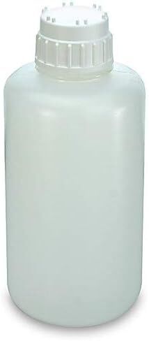 Globe Scientific 7084000 Vacuum PP Bottle, Heavy Duty, White, PP 83mm Screw Cap, 4L Capacity, Pack of 6 in Saudi Arabia