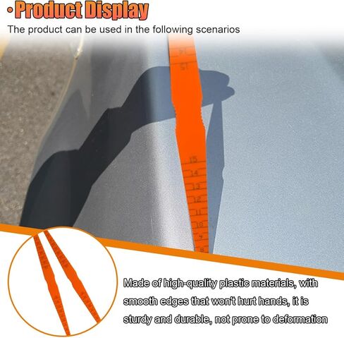 Car Door Panel Gap Alignment Gauge, Plastic Snake Ruler Vehicles Body Measuring Positioning Alignment Tool, Tapered Feeler Tools Accessories for Most Cars (2PCS) in Saudi Arabia