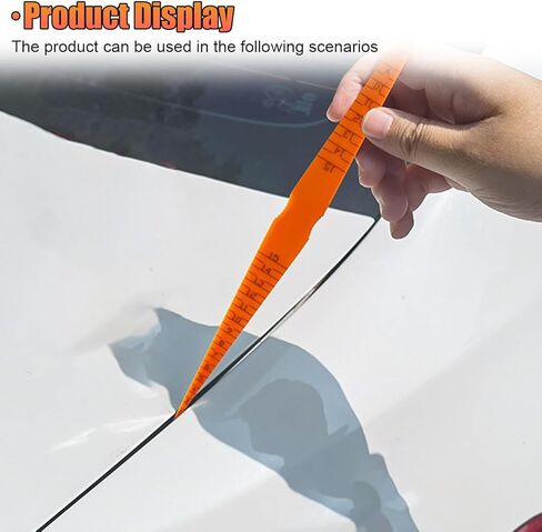 Car Door Panel Gap Alignment Gauge, Plastic Snake Ruler Vehicles Body Measuring Positioning Alignment Tool, Tapered Feeler Tools Accessories for Most Cars (2PCS) in Saudi Arabia
