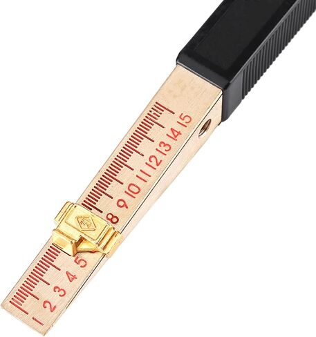 Fire Door Gap Gauge L25 204Y Wedge Shaped Vernier Feeler Gauge House Gauges Engineering Inspection Flatness Measuring Tool (0.5Mm) (Accuracy 0.2mm) in Saudi Arabia
