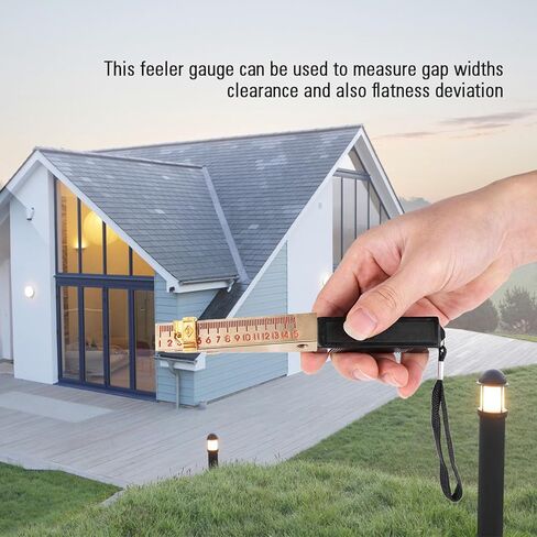 Fire Door Gap Gauge L25 204Y Wedge Shaped Vernier Feeler Gauge House Gauges Engineering Inspection Flatness Measuring Tool (0.5Mm) (Accuracy 0.2mm) in Saudi Arabia