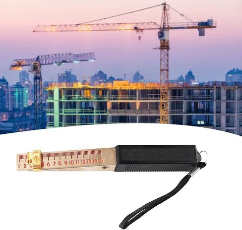 Fire Door Gap Gauge L25 204Y Wedge Shaped Vernier Feeler Gauge House Gauges Engineering Inspection Flatness Measuring Tool (0.5Mm) (Accuracy 0.2mm) in Saudi Arabia