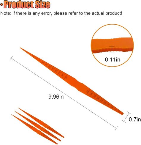 Car Door Panel Gap Alignment Gauge, Plastic Snake Ruler Vehicles Body Measuring Positioning Alignment Tool, Tapered Feeler Tools Accessories for Most Cars (2PCS) in Saudi Arabia