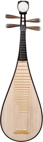 Chinese Lute Instrument, Pipa, Pi Pa, Chinese Instrument, Handcarved Aged Wood, 20-Yr Artisan Crafted, Natural Sound in Kuwait