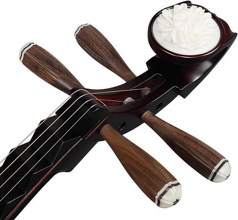 Chinese Lute Instrument, Pipa, Pi Pa, Chinese Instrument, Handcarved Aged Wood, 20-Yr Artisan Crafted, Natural Sound in Kuwait