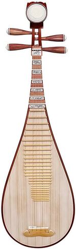 Chinese Lute Instrument, Pipa, Pi Pa, Chinese Instrument, Handcarved Aged Wood, 20-Yr Artisan Crafted, Natural Sound in Saudi Arabia