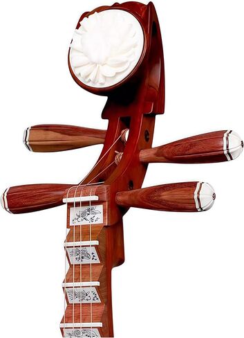 Chinese Lute Instrument, Pipa, Pi Pa, Chinese Instrument, Handcarved Aged Wood, 20-Yr Artisan Crafted, Natural Sound in Saudi Arabia