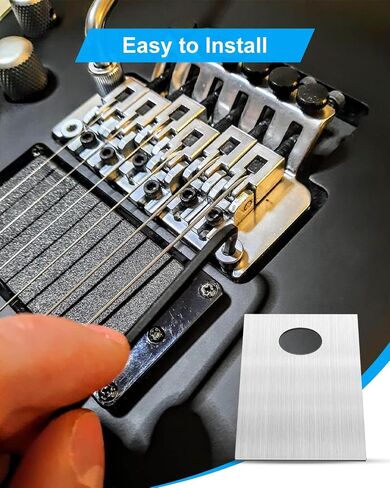 12-Pack 0.2mm Guitar Saddle Shims, Bridge Shims Compatible with Floyd Rose for Saddle Height Adjustment in Kuwait