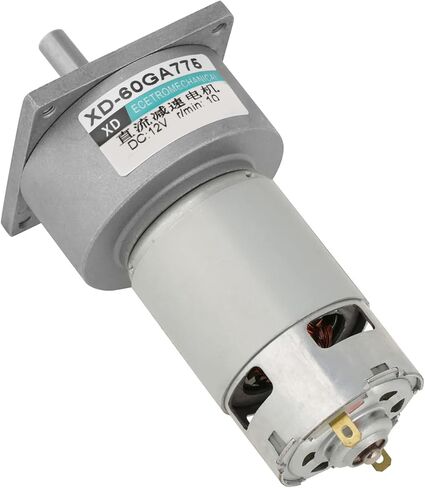 Gear Motor, DC12V/24V 35W Mini DC Gear Motor Metal Speed adjust Large torsion Motor CW/CCW(12V 10rpm) in Saudi Arabia