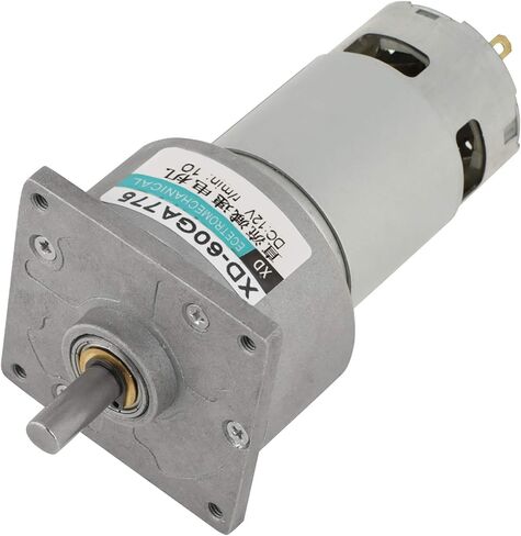 Gear Motor, DC12V/24V 35W Mini DC Gear Motor Metal Speed adjust Large torsion Motor CW/CCW(12V 10rpm) in Saudi Arabia