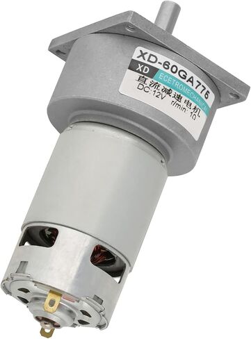 Gear Motor, DC12V/24V 35W Mini DC Gear Motor Metal Speed adjust Large torsion Motor CW/CCW(12V 10rpm) in Saudi Arabia