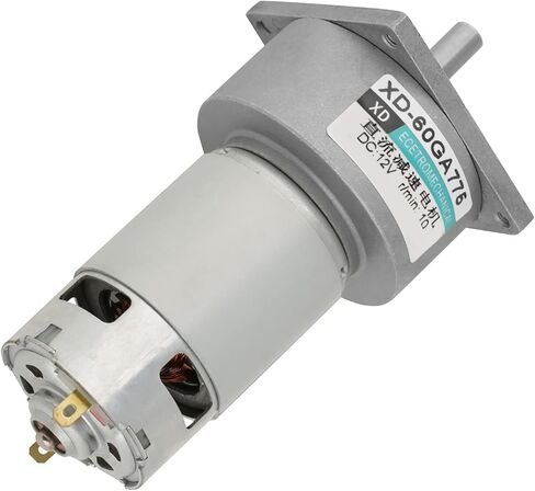 Gear Motor, DC12V/24V 35W Mini DC Gear Motor Metal Speed adjust Large torsion Motor CW/CCW(12V 10rpm) in Saudi Arabia