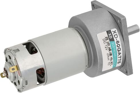 Gear Motor, DC12V/24V 35W Mini DC Gear Motor Metal Speed adjust Large torsion Motor CW/CCW(12V 10rpm) in Saudi Arabia