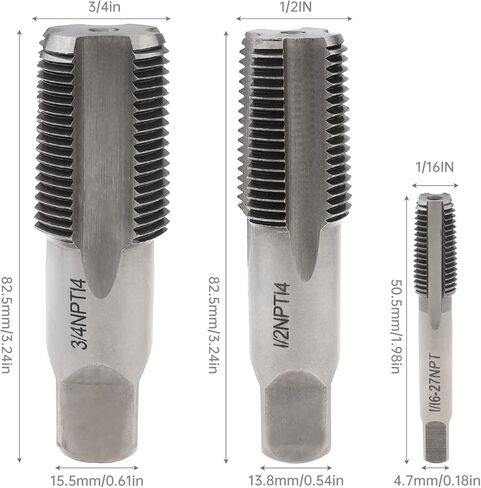 1/2 "-14 NPT نقر أنبوب الصلب الكربوني للتلف/الخيط التالف أو خيوط أنابيب المربى ، صنابير تشكيل مؤشر ترابط NPT ، يمكن للنقر على CNC النقر فوق الصلب in Kuwait