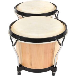 Alomejor African Drum Wood Wood Sheeptin Drum صوت كامل من السهل العزف على الآلة الموسيقية in Kuwait