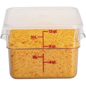 Cambro SFC12SCPP Cambro Square Sever LID لمدة 12 و 18 و 22 كيو تي. سعة واضحة حاويات camwear in Kuwait