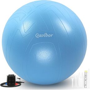 Yoga Ball Pregnancy Ball, 1.7mm Extra Thick Birthing Ball for Pregnancy, 600LB Anti-Burst Exercise Ball for Fitness, Balance, Physical Therapy, Non-Slip Stabil-ity Ball with Bump in Saudi Arabia