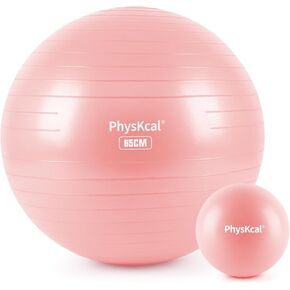 Yoga Ball for Exercise, Pilates Set, 4 Sizes Fitness Ball for Workout, Birthing, Pregnancy, Physical Therapy- Pump Included in Saudi Arabia